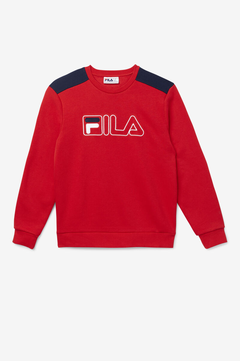 Fila Basil 2 Crew Red / Navy / White | mInEHbyQjzx