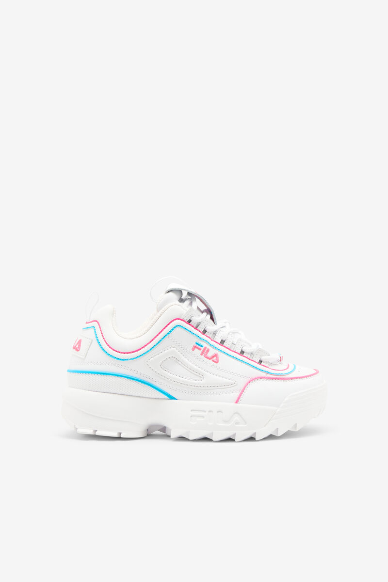 Fila Big Disruptor 2 Contrast Piping White / Pink / Blue | yfAGE3WYslO