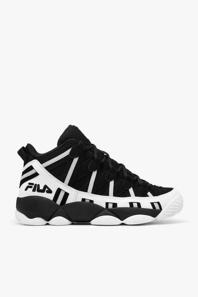 Fila Black Stackhouse Spaghetti Sneaker | Fila White / Black / Metal Silver | D5LwYD2o1W6