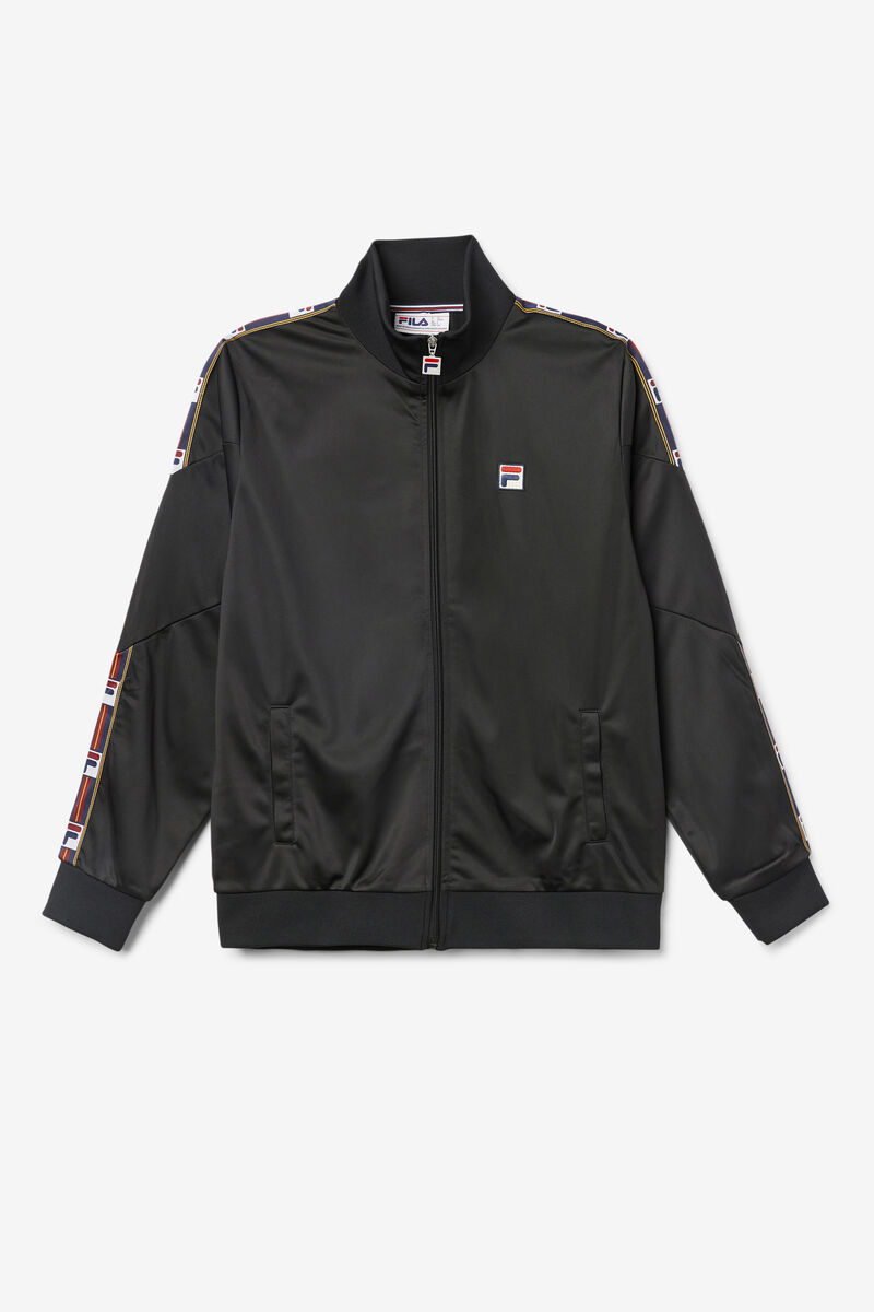 Fila Carson Track Jacket Black | COMIwmRNSPB