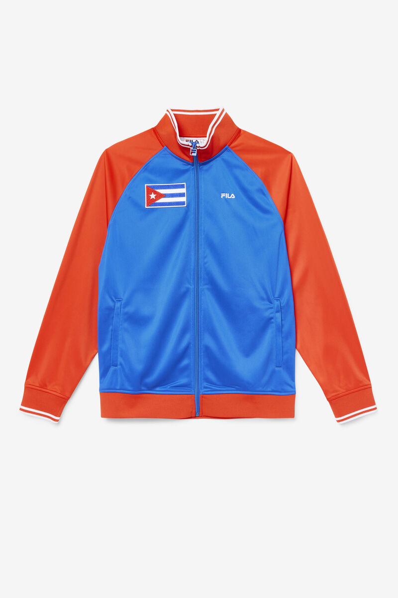 Fila Cuba Track Jacket Red / White / Blue | rcKJLkSyV93