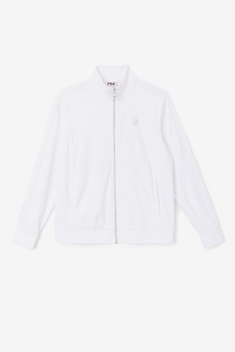 Fila Deverall Velour Jacket White | gDv4t8KzcT9