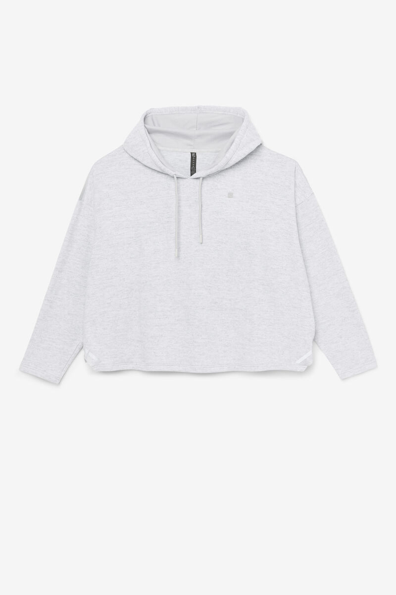 Fila Fi-lux Cropped Hoodie Light Grey | ssWHwRewW8x