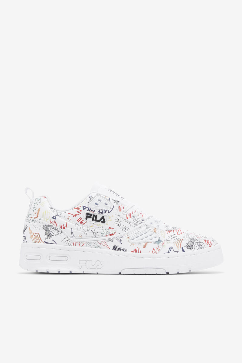 Fila Fila Ace Scribbles Graffiti Shoes | Fila White / Black / Multicolor | 9fOwdMwdU5E