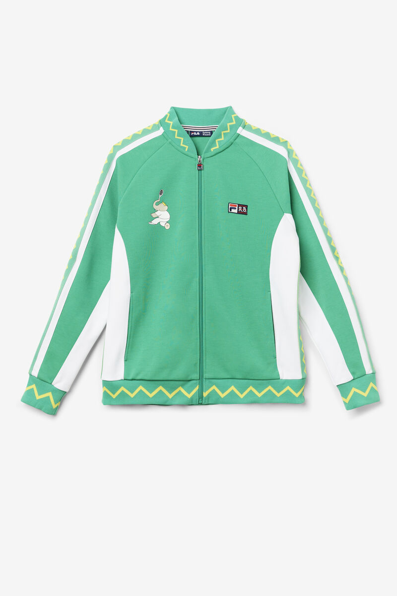 Fila Fila X Rb Babar Iggy Jacket Deep Mint / White | R5M9fTPl8rI