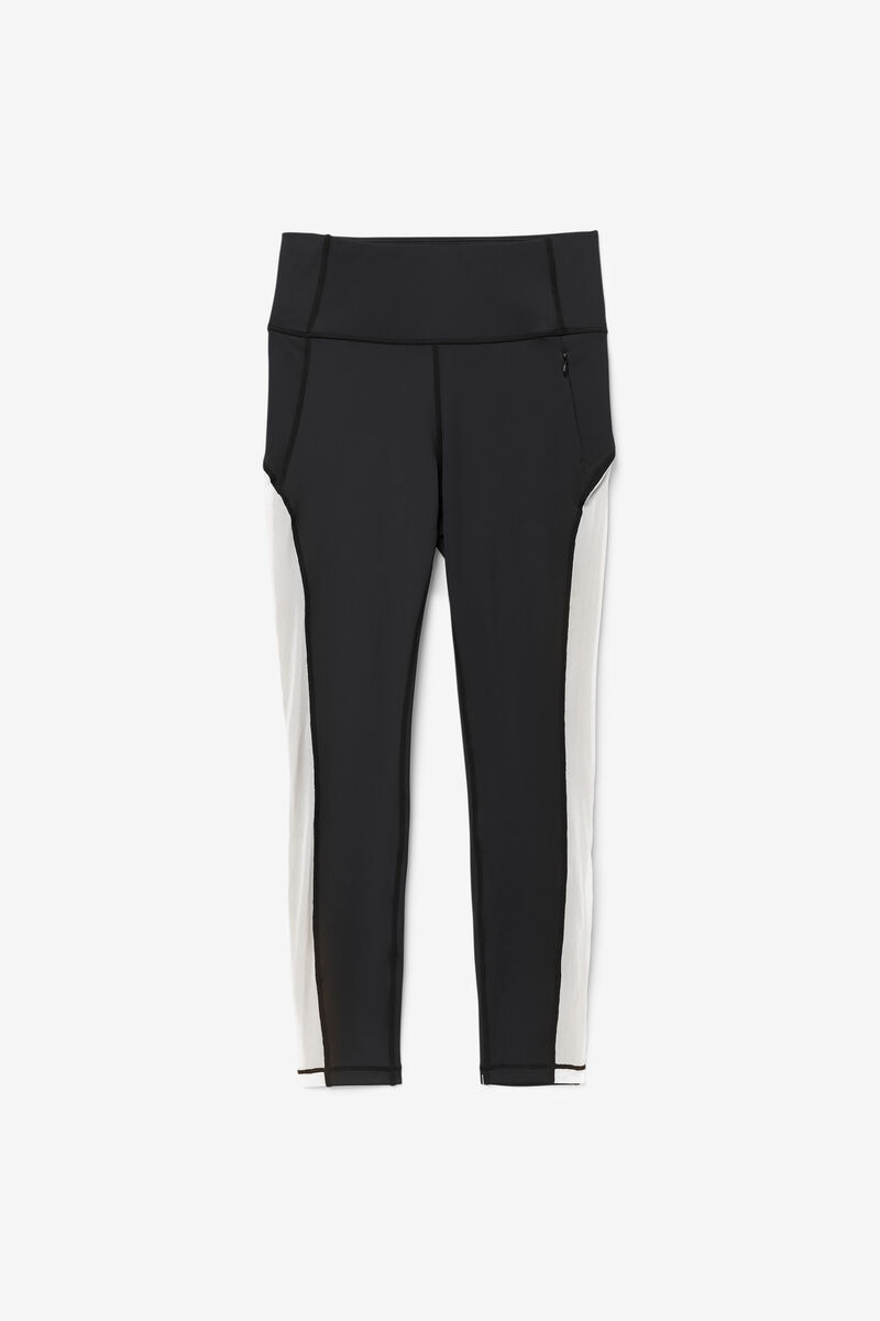 Fila Forza Contrast 7/8 Leggings Black / White / Black | hJIOWFpPKcn