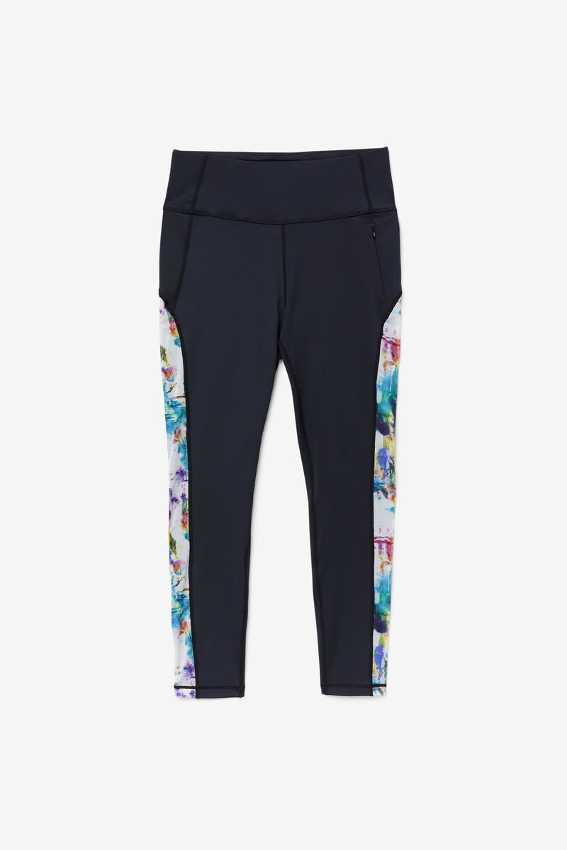 Fila Forza Contrast 7/8 Leggings Black / Black | oFz3avptKrM