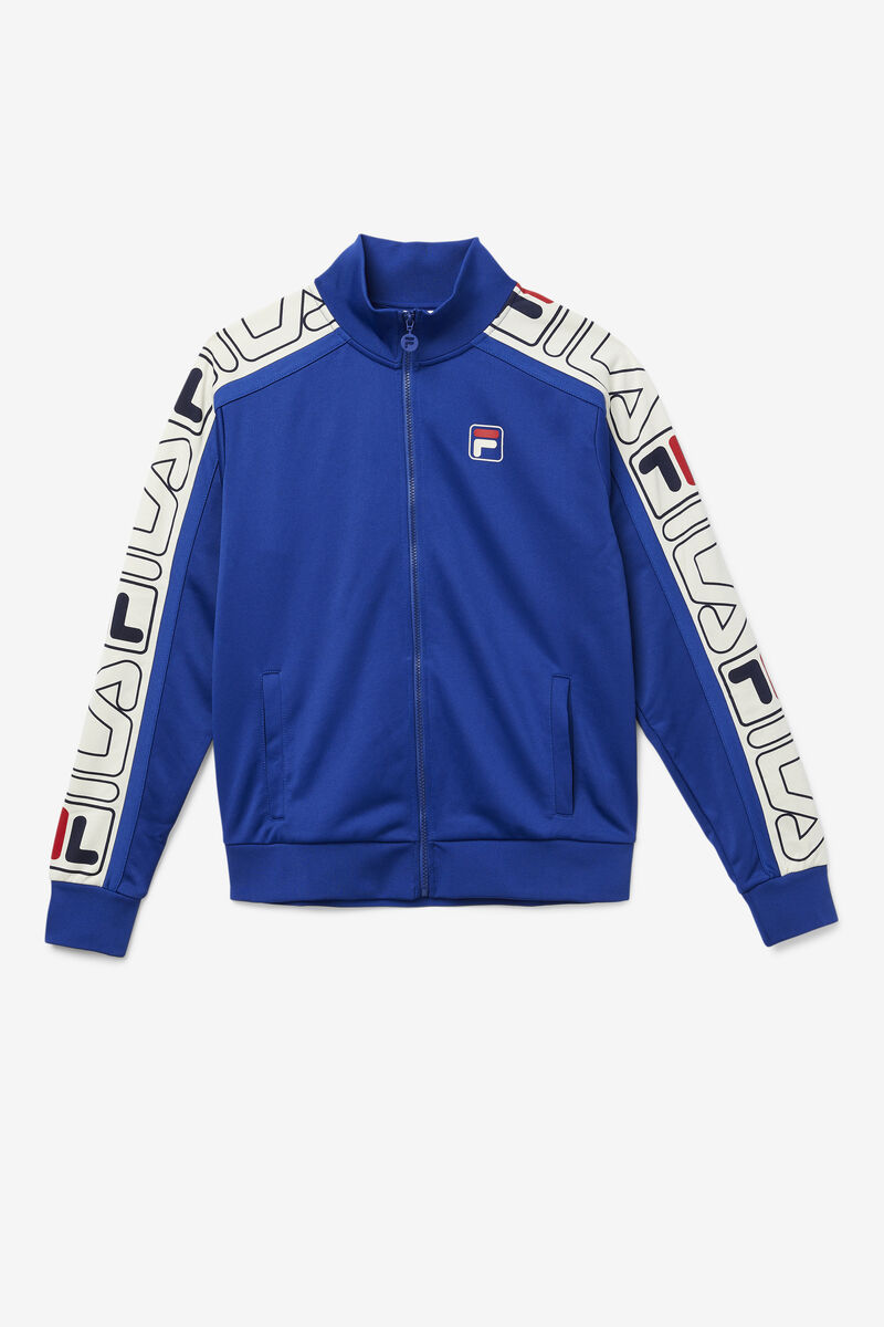 Fila Gatlin Track Jacket Blue / Red | TEWd4Ssp9Vj