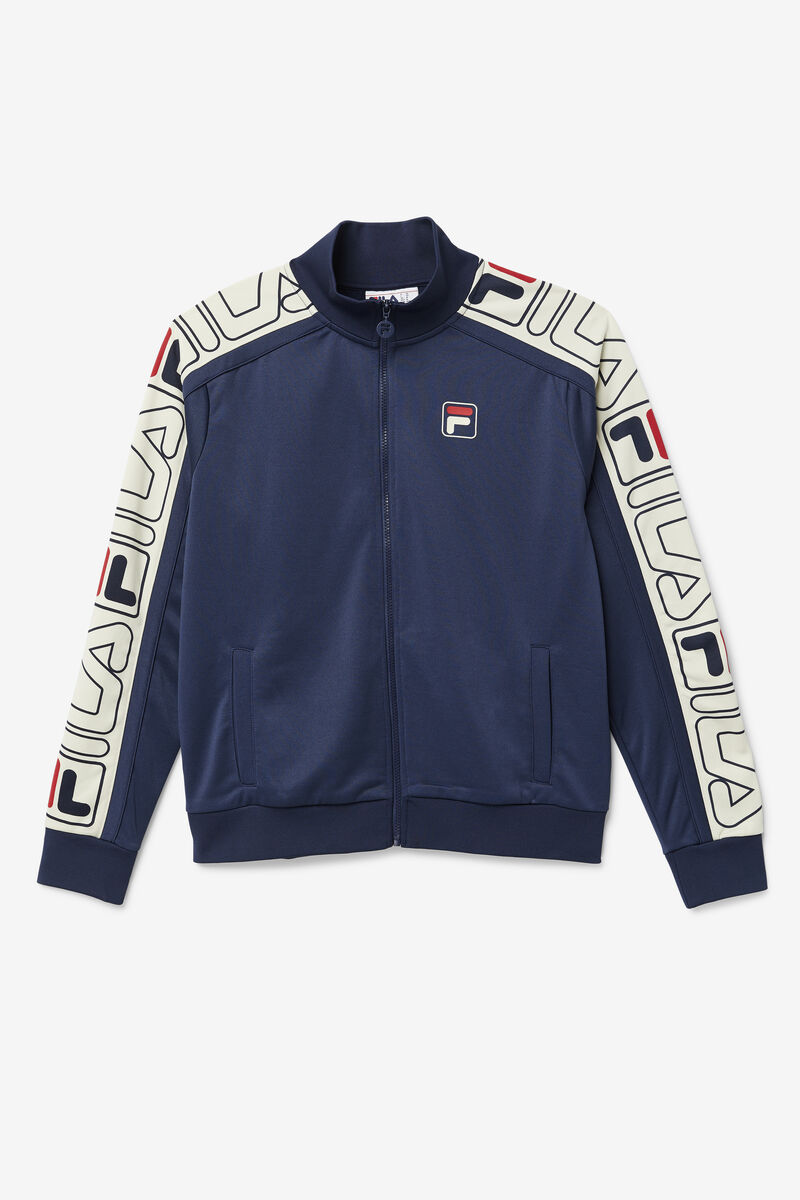 Fila Gatlin Track Jacket Navy / Red | oXIhkRHCtlj