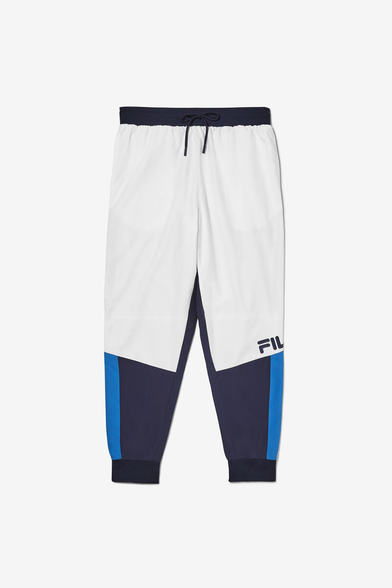 Fila Hudson Track Pant White / Navy / Blue | OspVllPw4L7