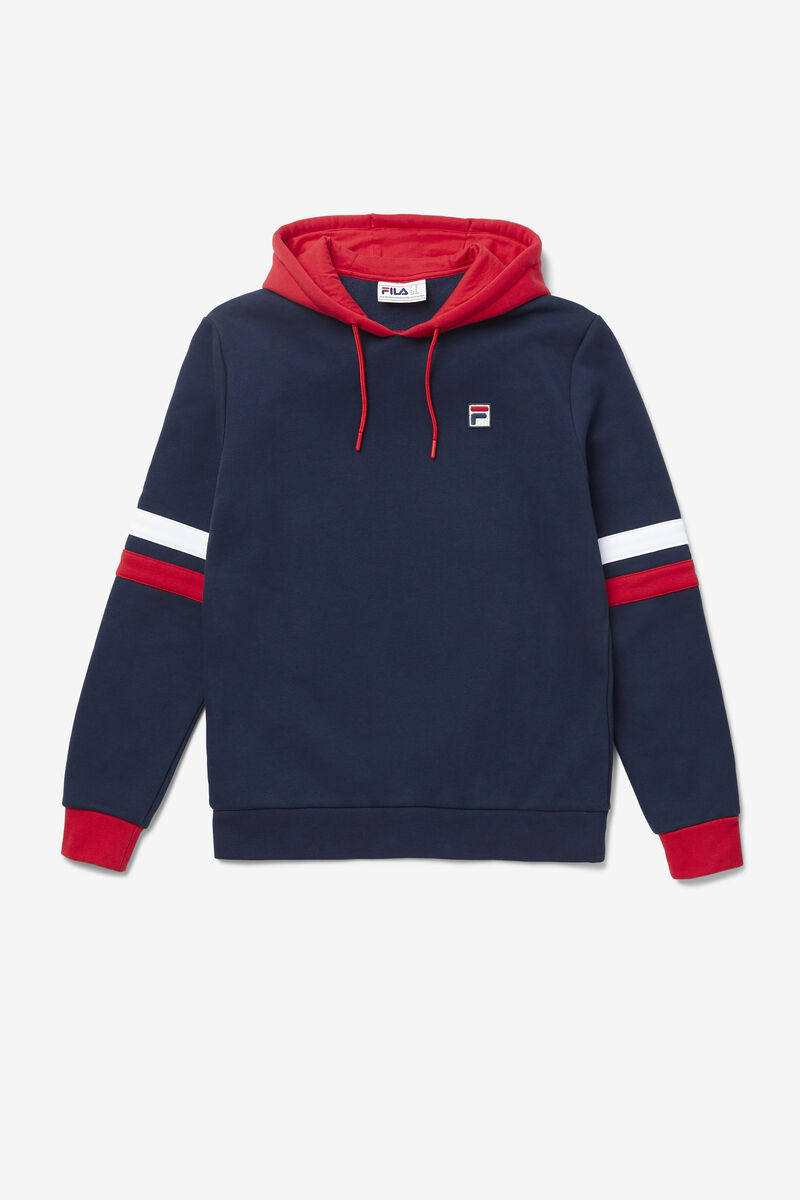 Fila Hurley Hoodie Navy / Red / White | zuPFhUizw4D