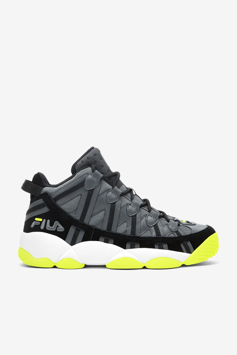 Fila Jerry Stackhouse Spaghetti Sneakers | Fila Dark Grey / Black / Yellow | QnIU7xPavLQ