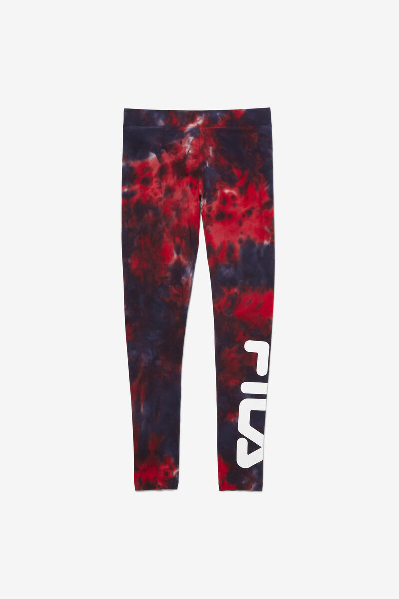 Fila Laila Tie Dye Legging Navy / Red | Ek3yXcqtj2G