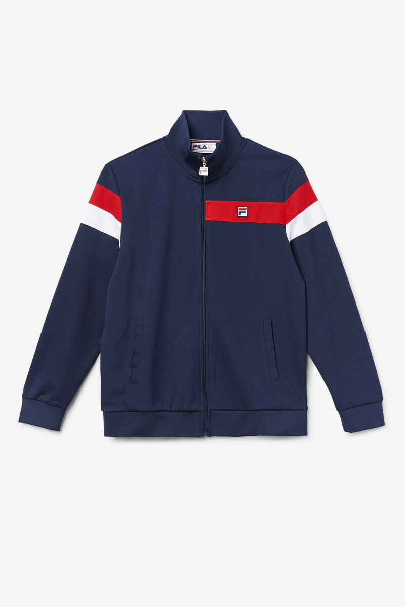 Fila Malcolm Track Jacket Navy / Red / White | zaunUgPauwg