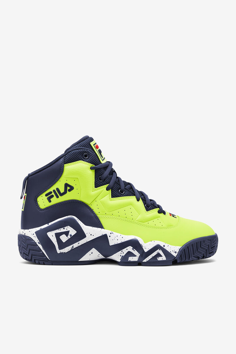 Fila Mb Chunky High Top Sneakers | Fila Yellow / Navy / White | fD3c72oAk6l