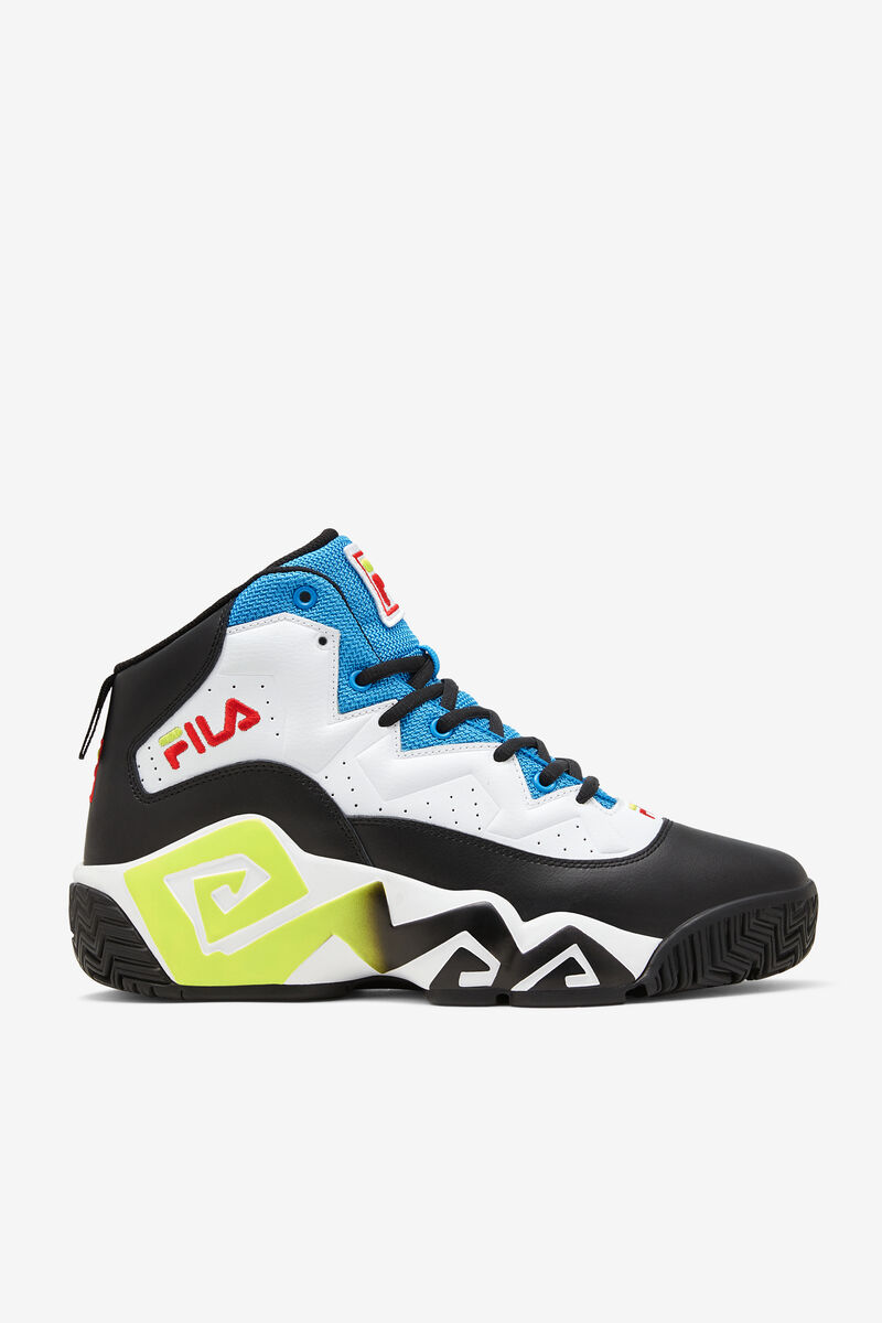 Fila Mb Retro Basketball Shoes | Fila White / Black / Blue | nayDoBldP9H