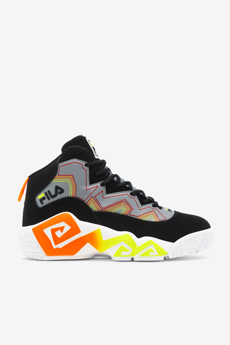 Fila Mb Stitch Hi-top Sneaker | Fila Black / Orange | ii3G8VKuLuC