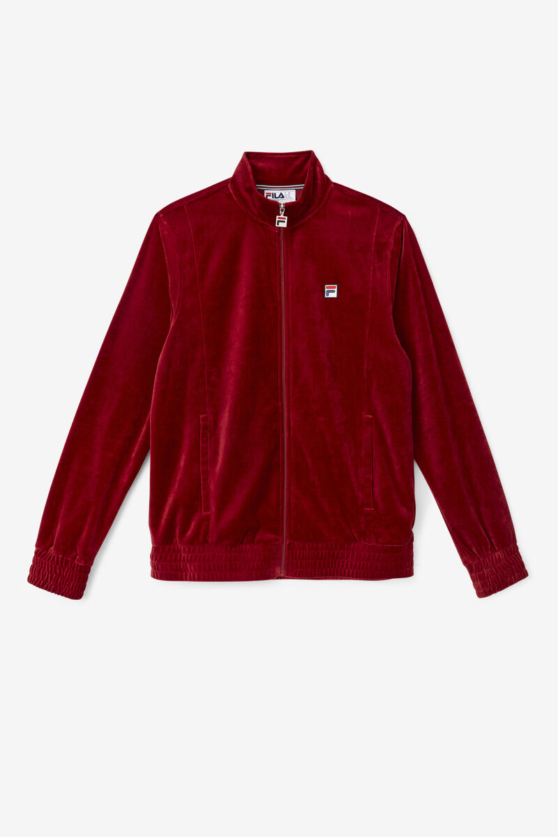 Fila O-fit Velour Jacket Red | 1JQg92IKSdk