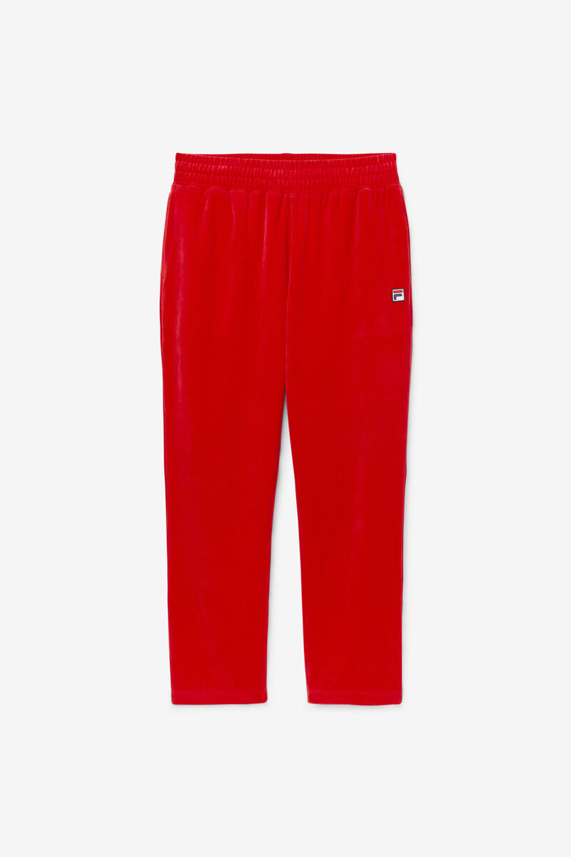 Fila O-fit Velour Pant Red | ciT1pJZDAmI