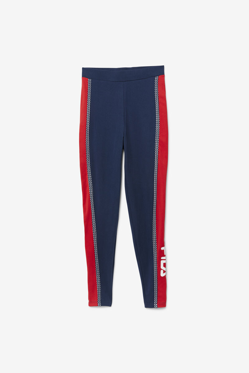 Fila Ona Legging Navy / Red / White | 2XRHEnNQ8JG