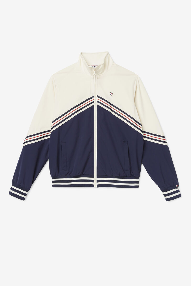 Fila Ornelia Track Jacket Navy / White | U2UYNICcYIN