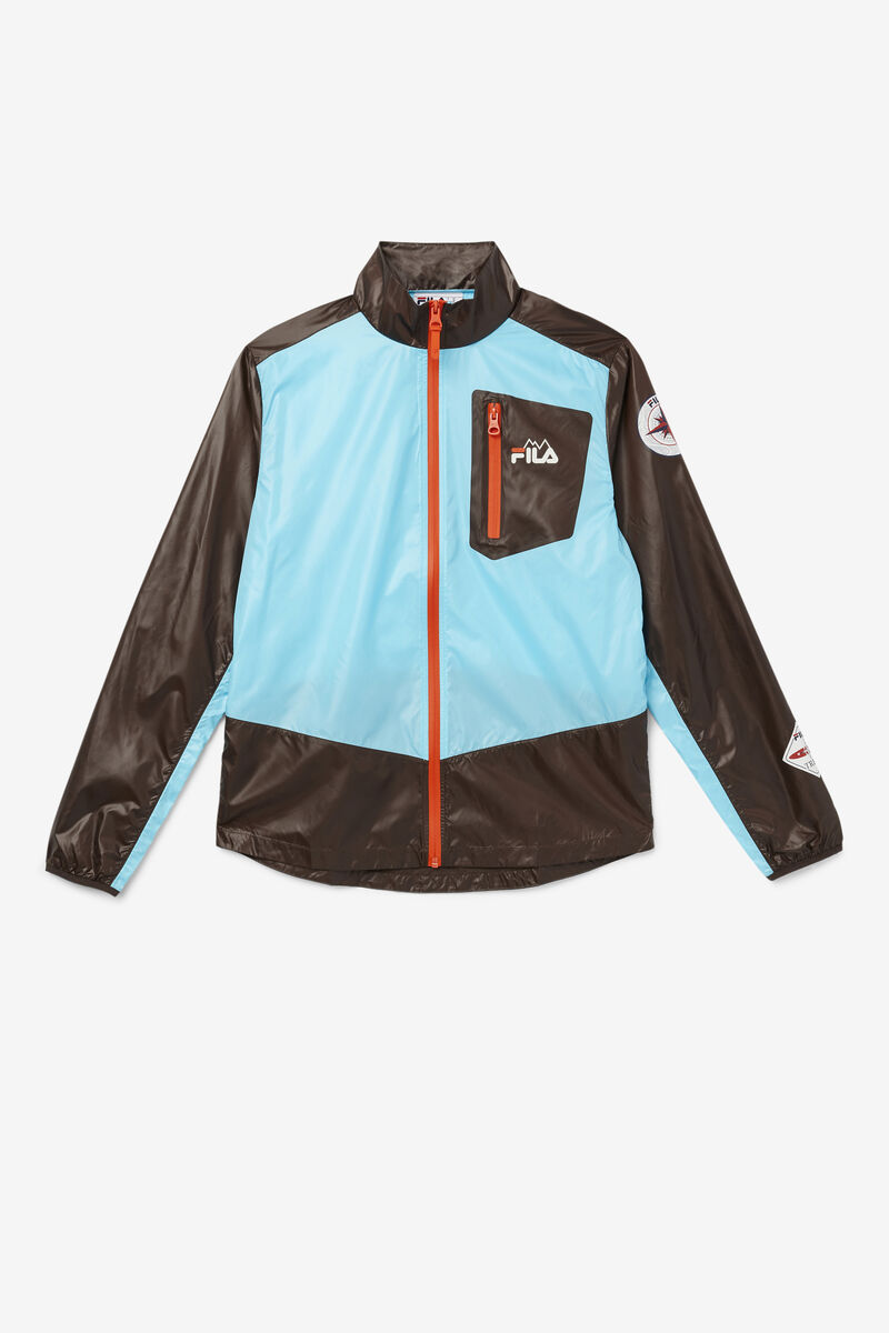 Fila Pinnacle Jacket Blue / Orange | QJJ6My5gbU9