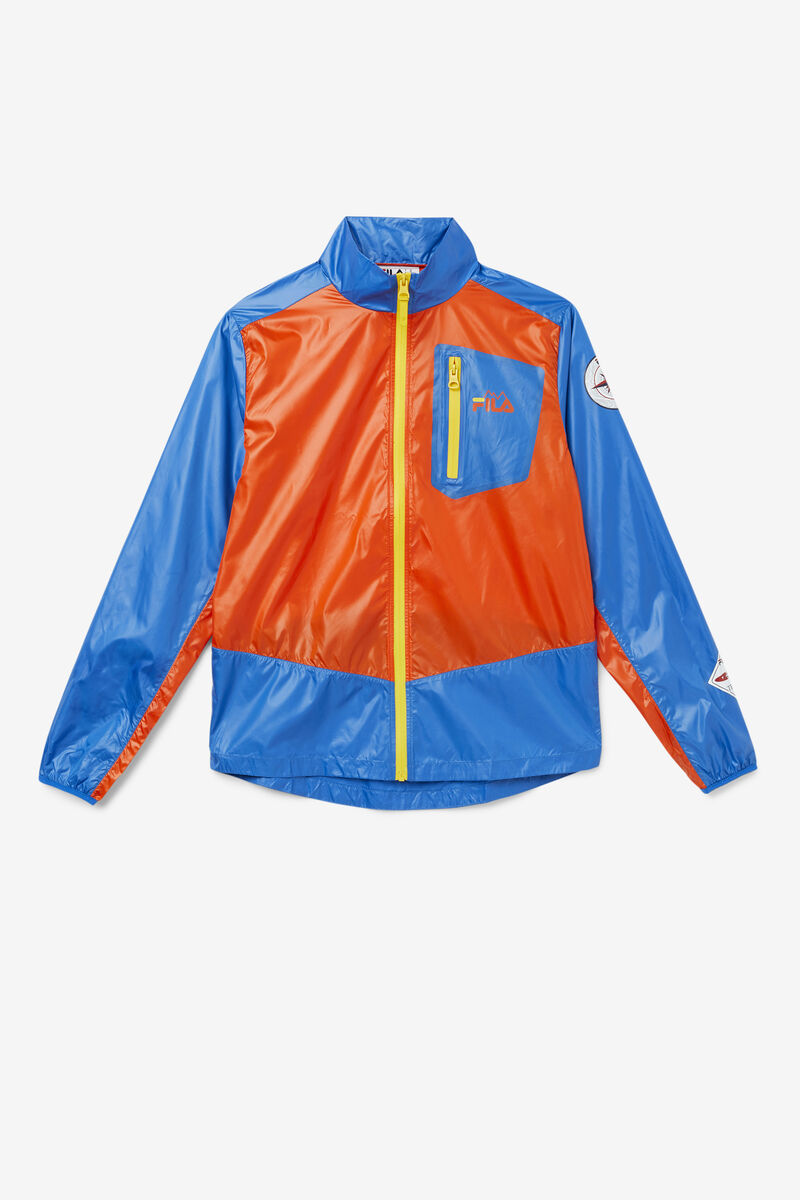 Fila Pinnacle Jacket Orange / Blue / Lemon | GlEsenXzy2X