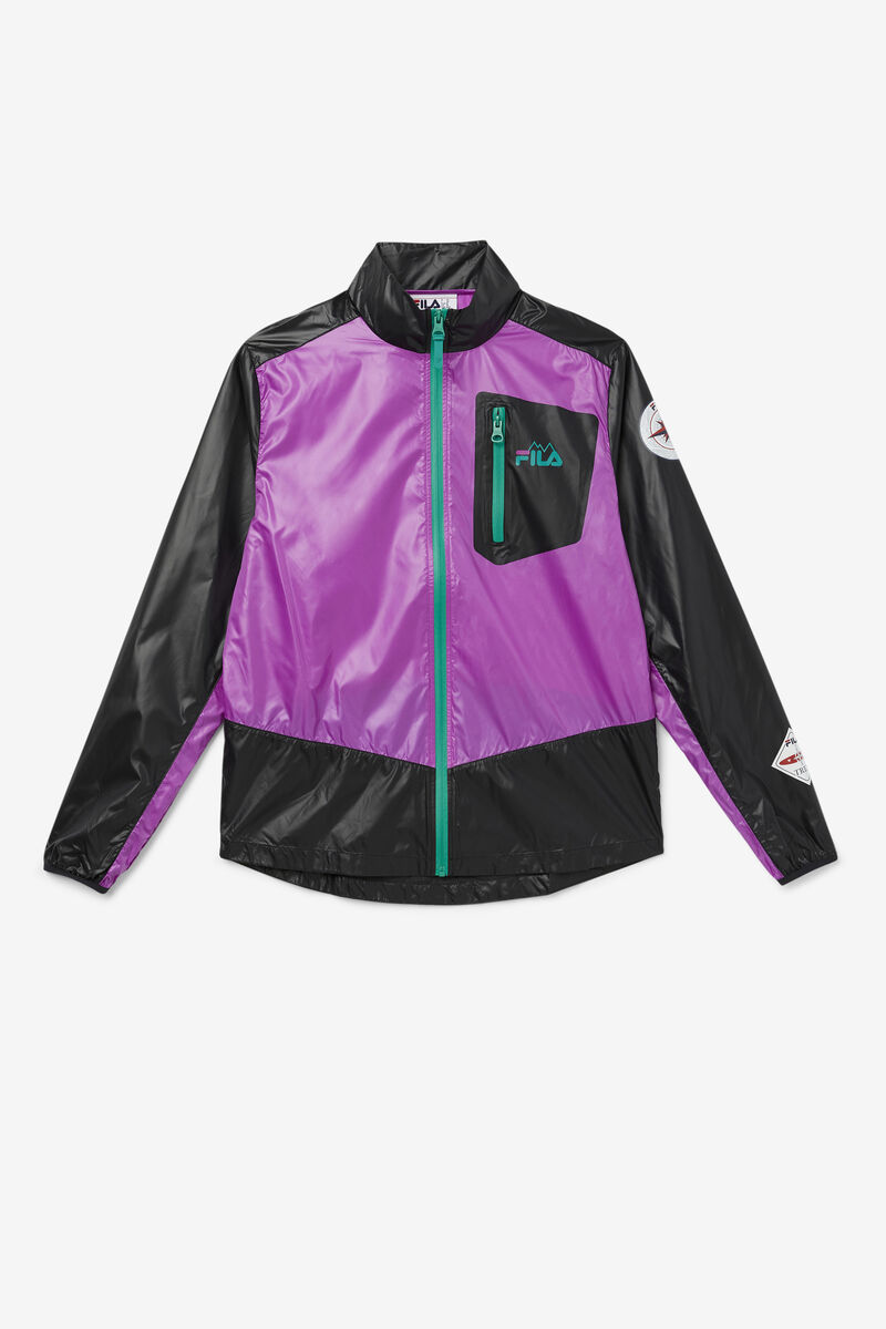 Fila Pinnacle Jacket Purple / Black / Green | 4Hjc7zCcltr