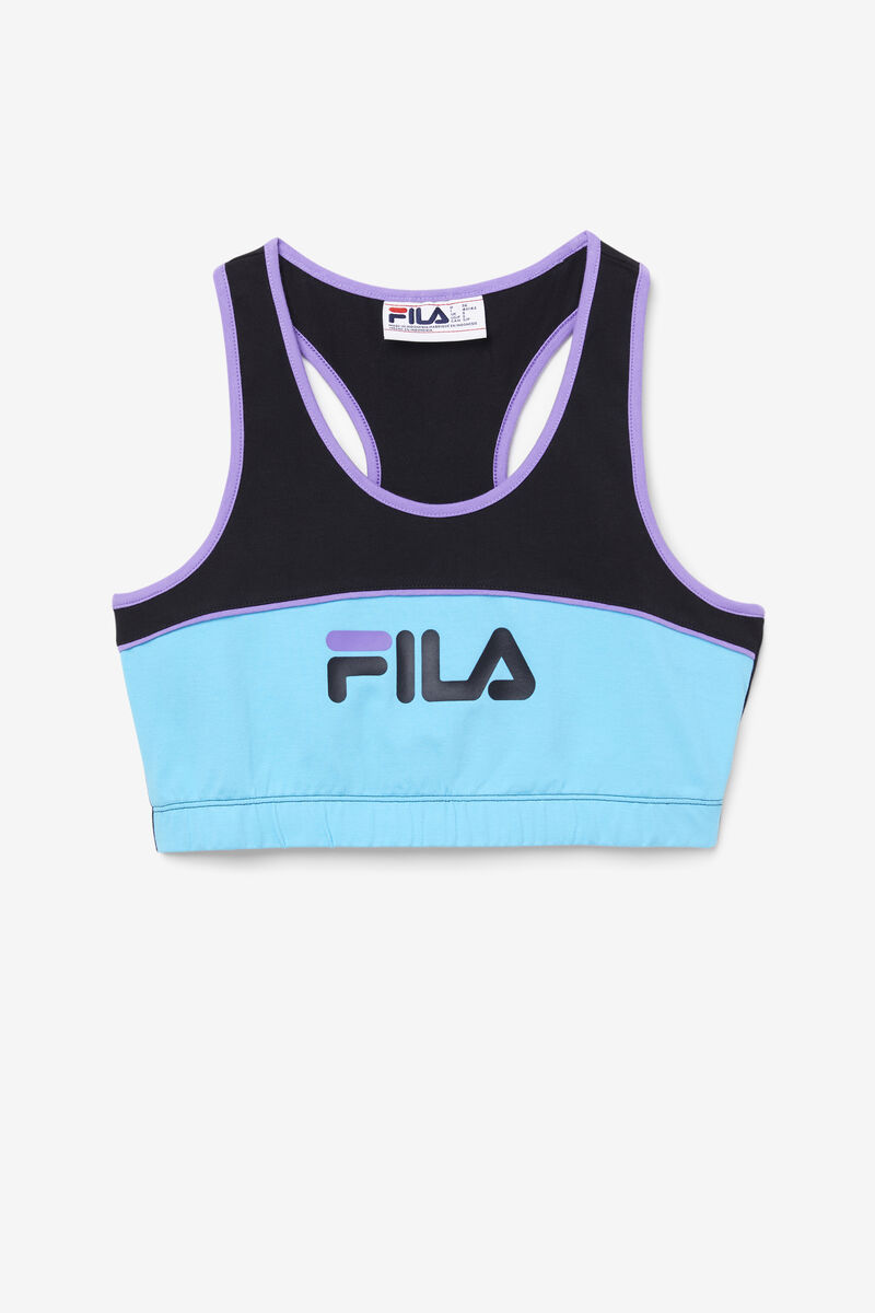 Fila Poesia Bra Top Black / Blue / Purple | LPdUMq1TBYy