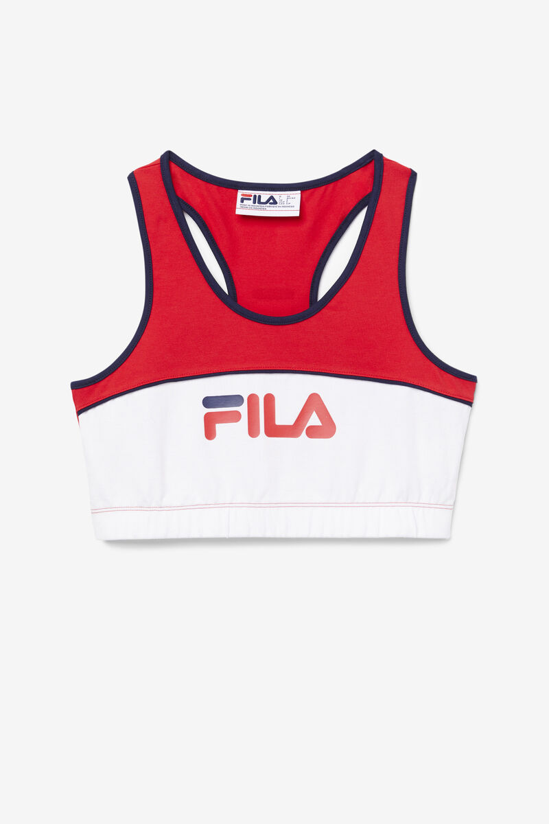 Fila Poesia Bra Top Red / White / Navy | Qfl4LJaZu4u