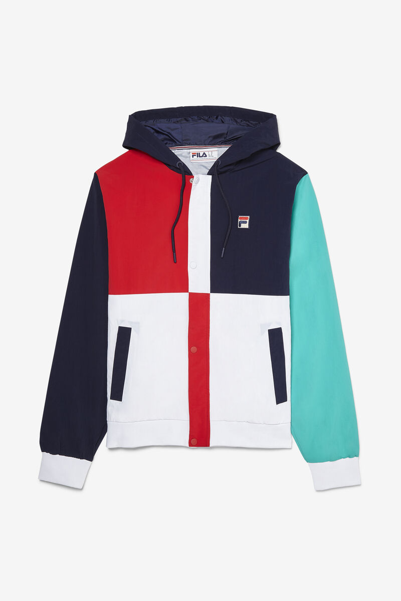 Fila Prentice Wind Jacket Navy / White / Red | HPNcGAKiFST