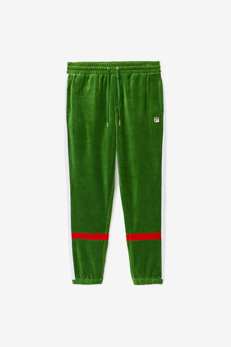 Fila Ravid Velour Pant White / Red | FHxdFRxYztg