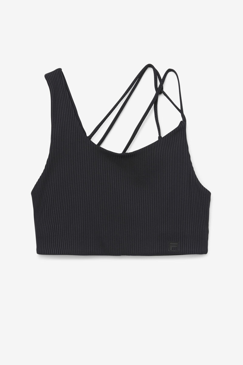 Fila Ribbed Essentials | na Bra Top Black | BJpW7Km4qPv