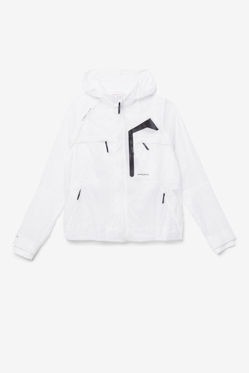 Fila Rigel Windbreaker White / Black | ywt5CN7Ewj3