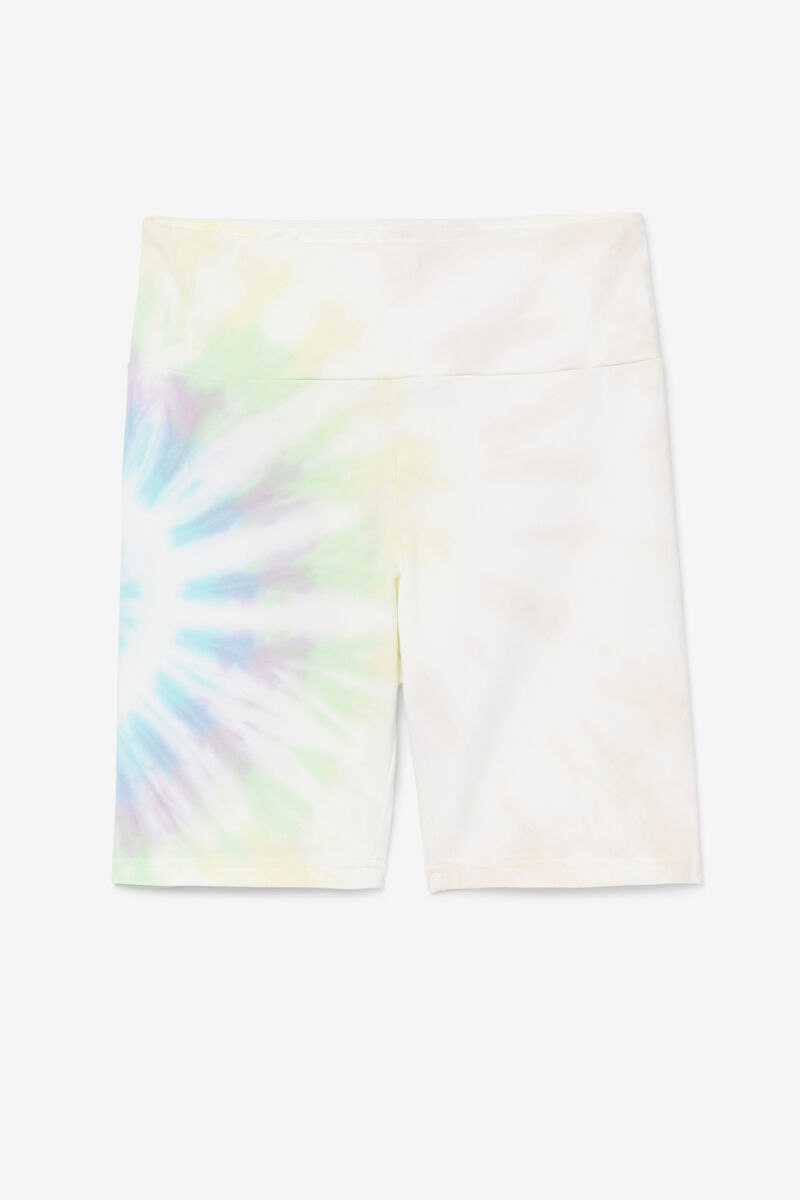 Fila Taima Tie Dye Bike Short Cream | H7DrAE1Xw1B