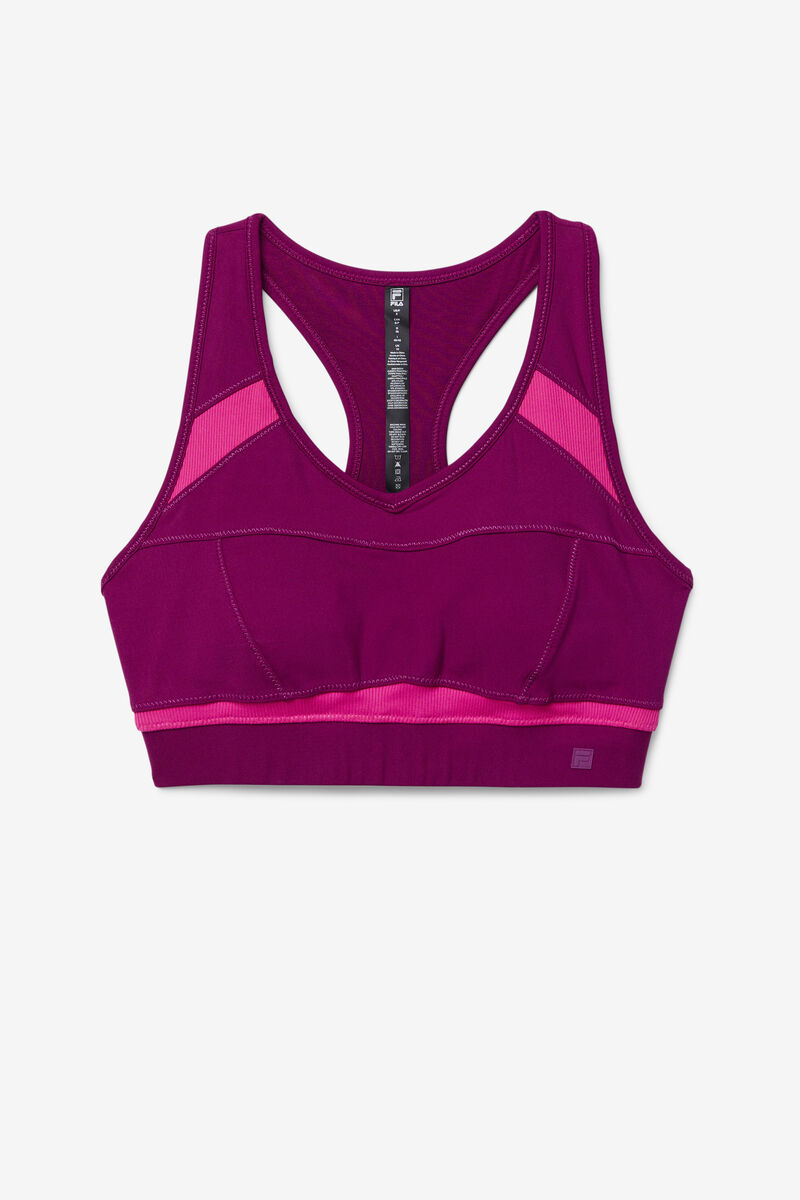 Fila Uplift Racerback Sports Bra Purple / Light Pink | Mv1mVdXxzX4