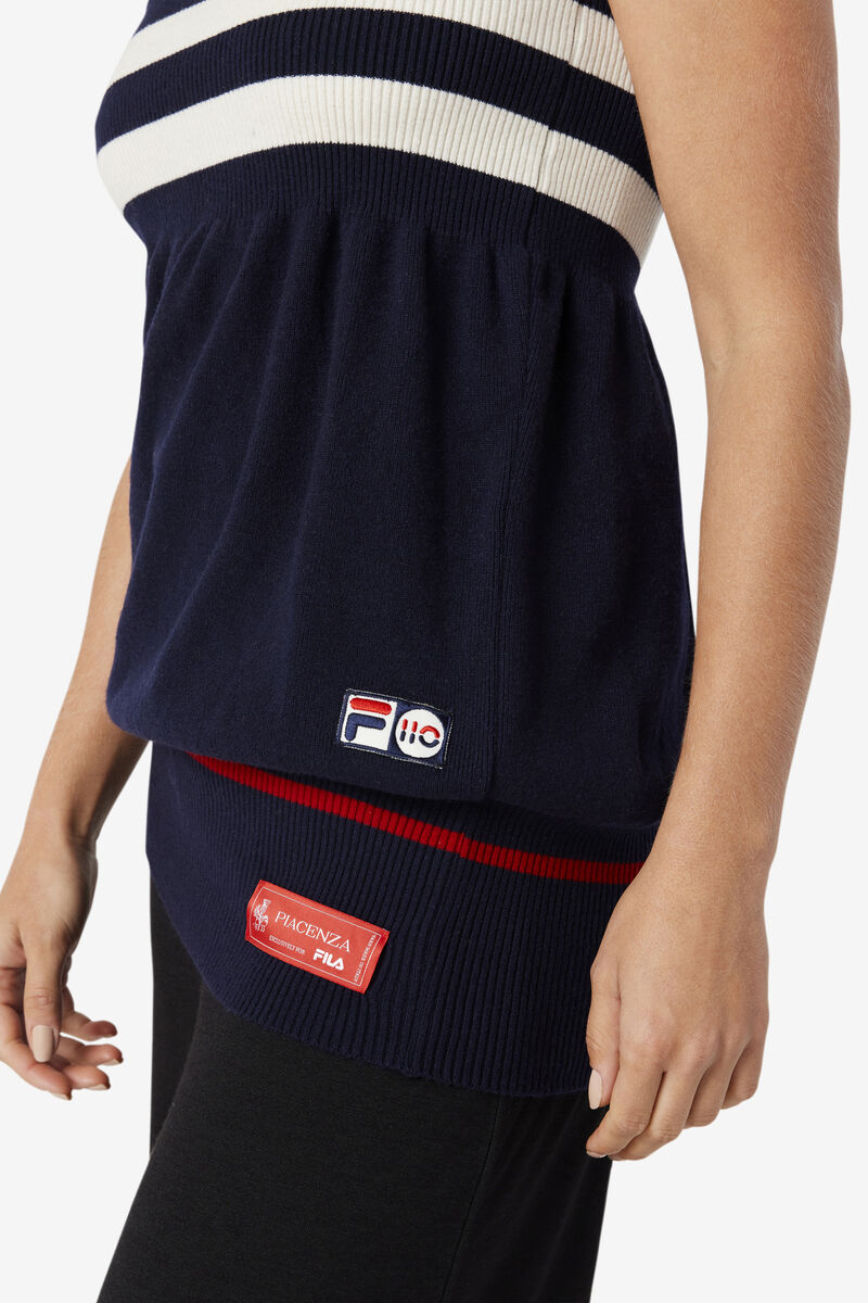 Fila 110 Cashmere Girdle Skirt Navy / White / Red | Ek8XZYmoCRZ