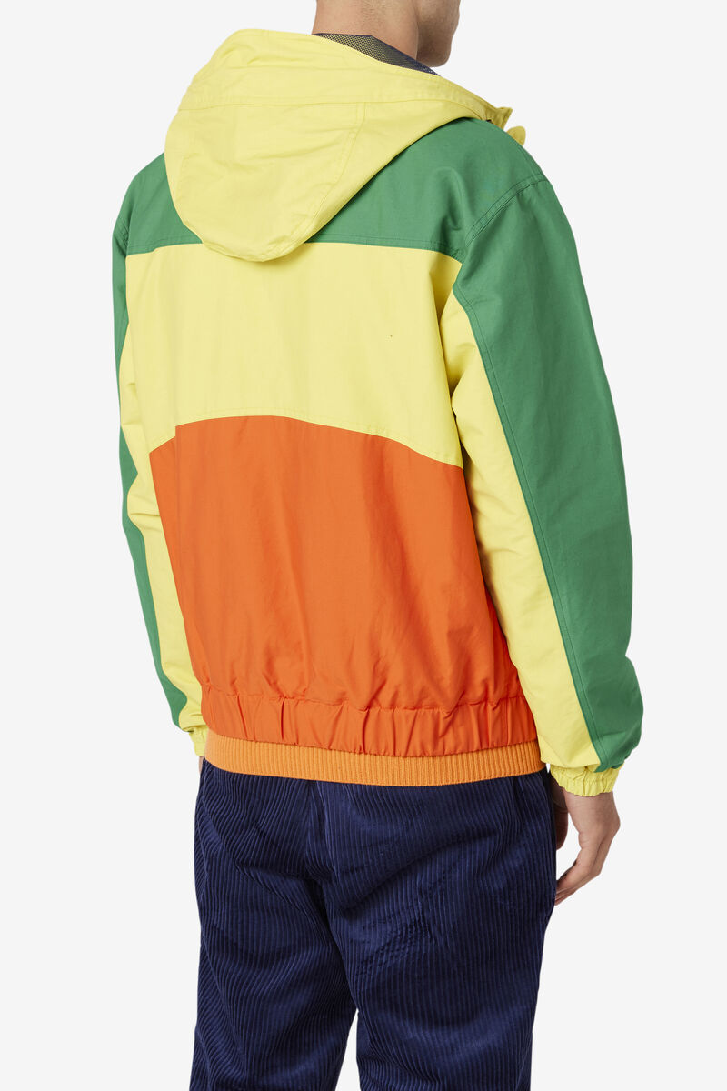 Fila 110 Performance Jacket Green / Yellow / Orange | YiqshIyj4ql