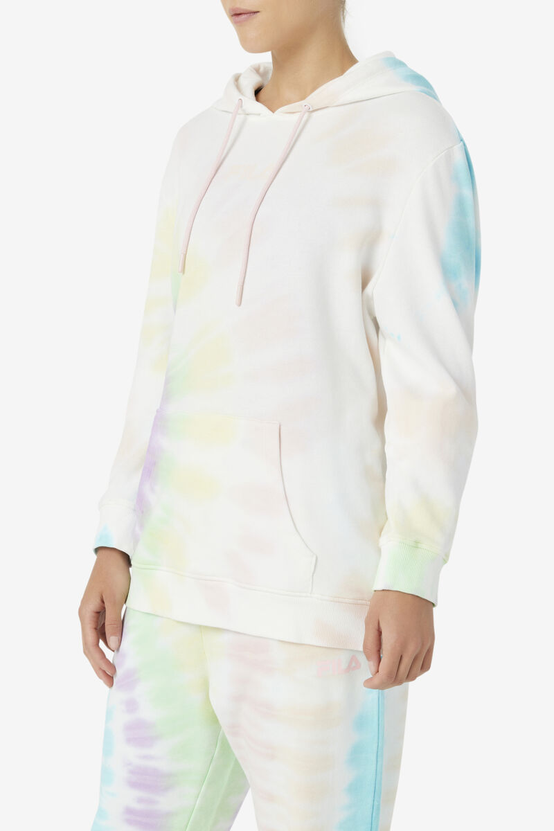 Fila Aerolynn Tie Dye Hoodie Cream | cOu4dvaACZx