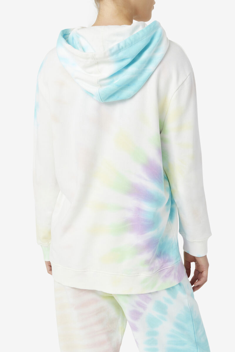 Fila Aerolynn Tie Dye Hoodie Cream | cOu4dvaACZx