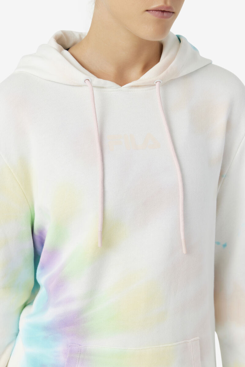 Fila Aerolynn Tie Dye Hoodie Cream | cOu4dvaACZx