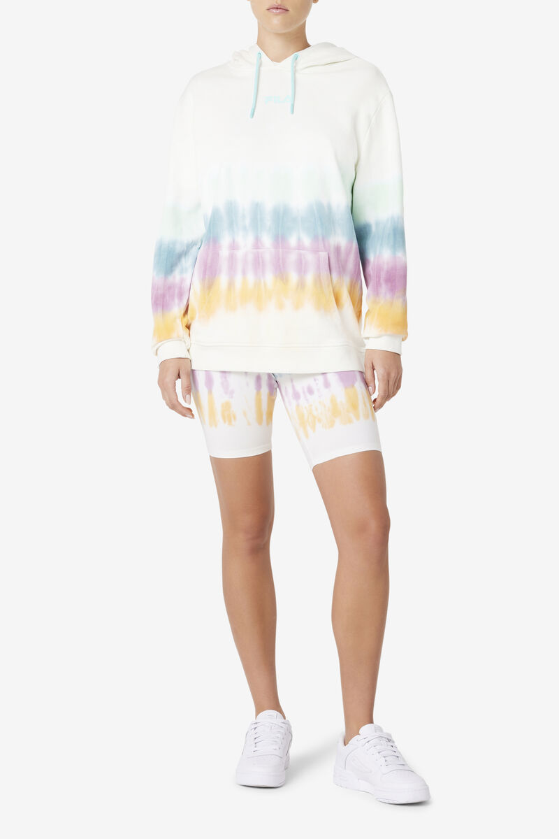 Fila Aerolynn Tie Dye Hoodie White | Y2N456ql7oH