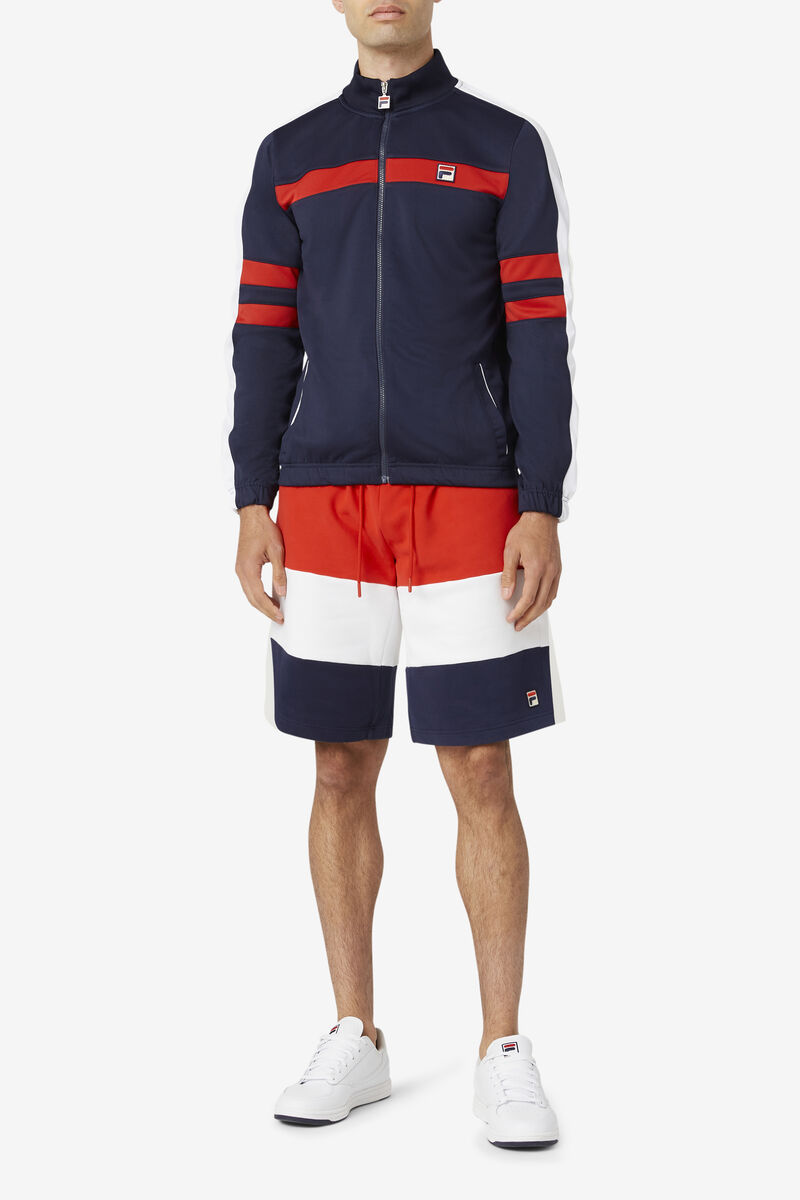 Fila Alanzo Short Red / White / Navy | Sfm6UM3YF2S