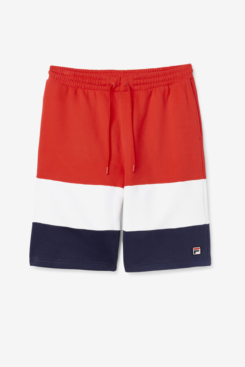 Fila Alanzo Short Red / White / Navy | Sfm6UM3YF2S