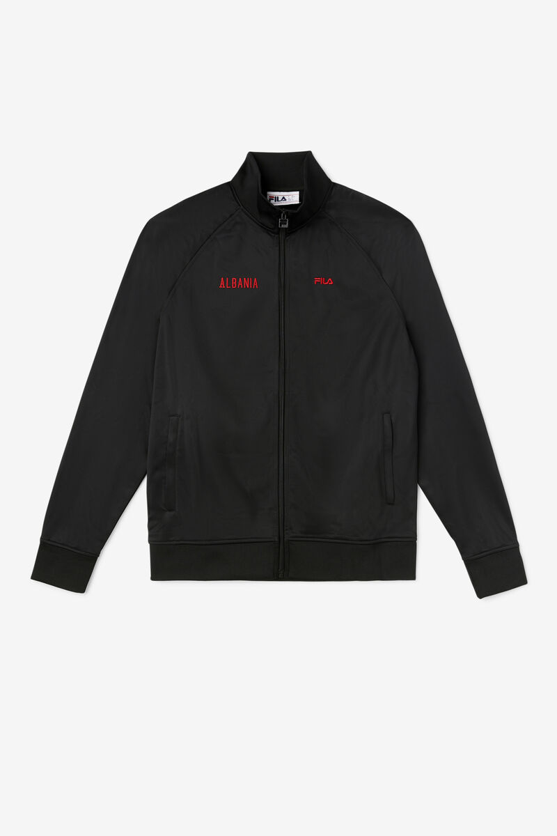 Fila Albania Track Jacket Black / Red | FFQscX9OCfI