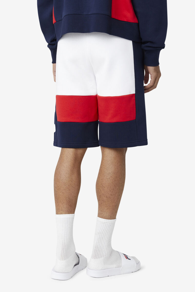 Fila Ansel Short Navy / White / Red | QAHDcn2Prrl