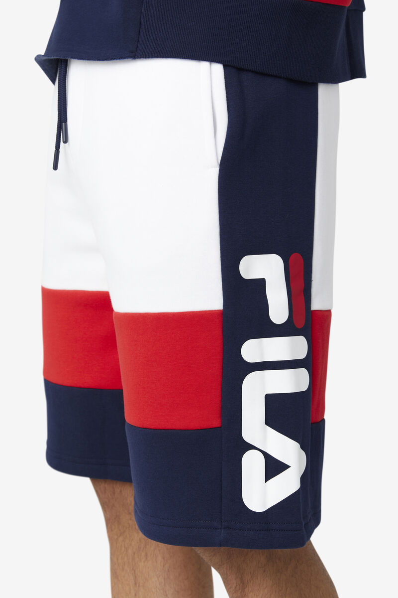 Fila Ansel Short Navy / White / Red | QAHDcn2Prrl