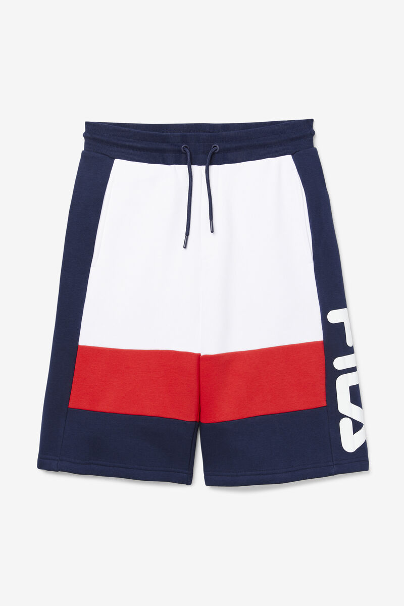 Fila Ansel Short Navy / White / Red | QAHDcn2Prrl