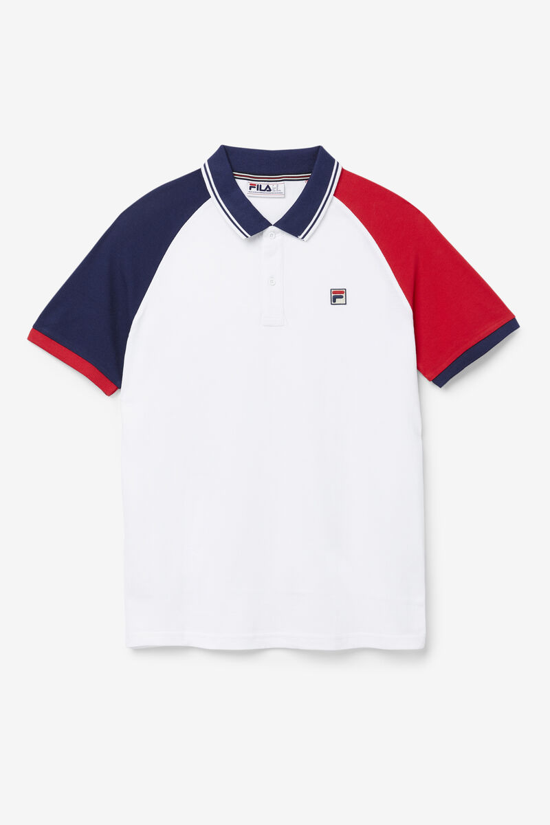 Fila Apollo Polo White / Navy / Red | bL89P7oVyPq