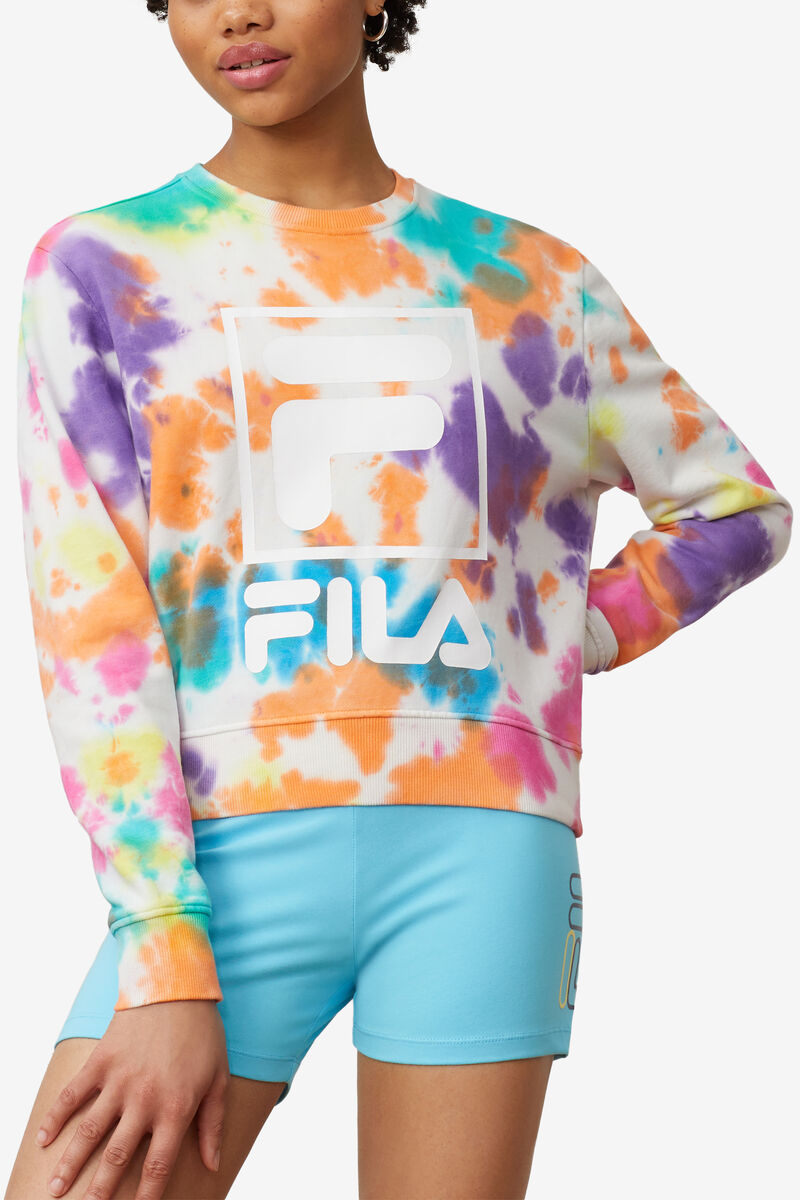 Fila Ashley Tie Dye Sweatshirt Multicolor | DJhqjTybyVi